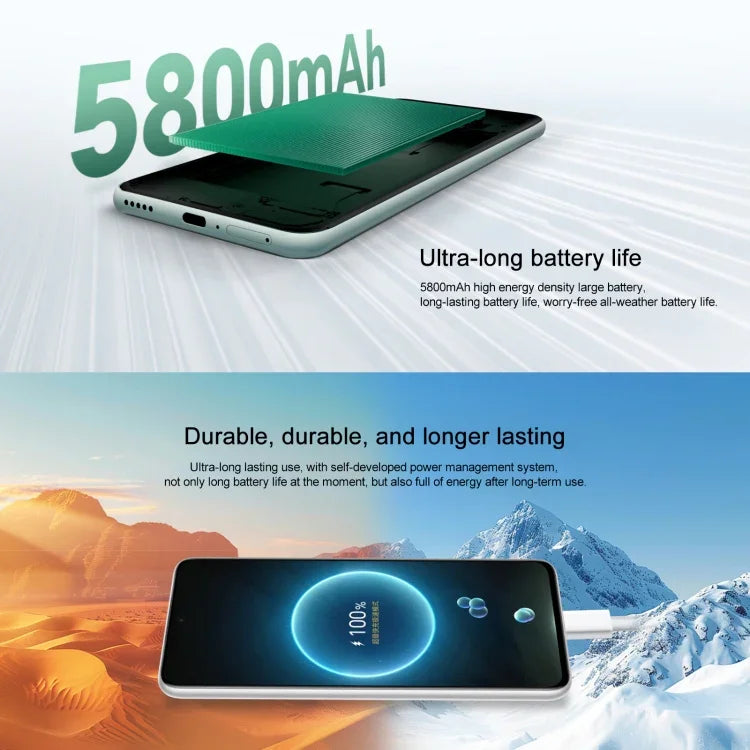 Honor X60, 12GB+512GB, สแกนลายนิ้วมือด้านข้าง, 6.8 นิ้ว MagicOS 8.0 Dimensity 7025-Ultra Octa Core, เครือข่าย: 5G, OTG, ไม่รองรับ Google Play, 12GB+512GB