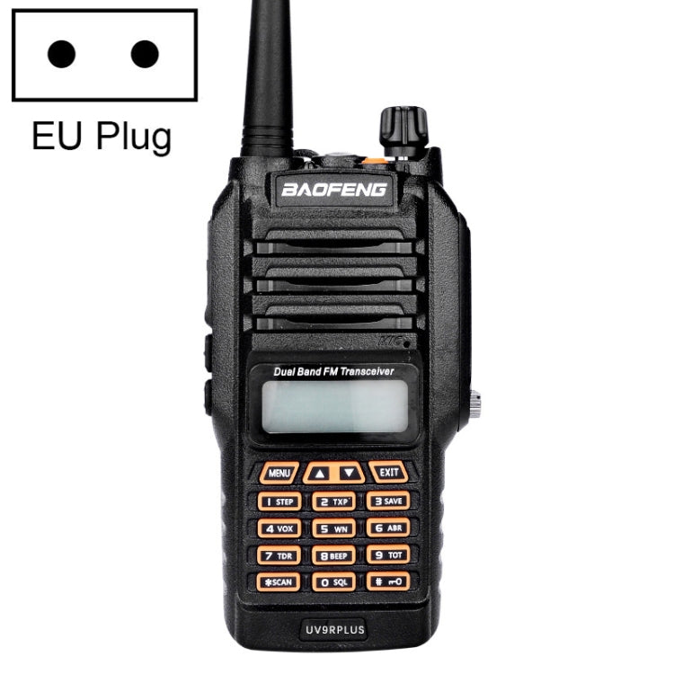 BaoFeng BF-UV9R Plus 10W วิทยุสื่อสารแบบมือถือย่านความถี่คู่กันน้ำ พร้อมเสาอากาศ ปลั๊กยุโรป BF-UV9Rplus ปลั๊กยุโรป