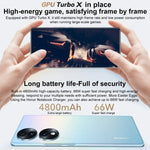 กล้องหลังสามตัว, สแกนลายนิ้วมือบนหน้าจอ, 6.67 นิ้ว Magic UI 6.1 Qualcomm Snapdragon 778G Plus Octa Core สูงสุด 2.5GHz, เครือข่าย: 5G, OTG, NFC, ไม่รองรับ Google Play, Honor 70 5G 12GB+512GB