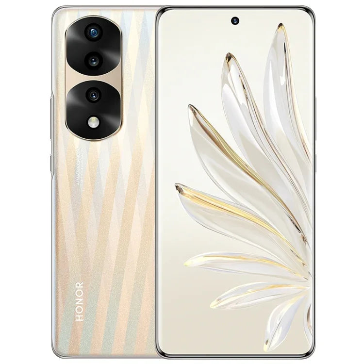 กล้องหลังสามตัว, สแกนลายนิ้วมือบนหน้าจอ, 6.78 นิ้ว Magic UI 6.1 Dimensity 9000 Octa Core สูงสุด 3.05GHz, เครือข่าย: 5G, OTG, NFC, ไม่รองรับ Google Play, Honor 70 Pro+ 5G 12GB+256GB