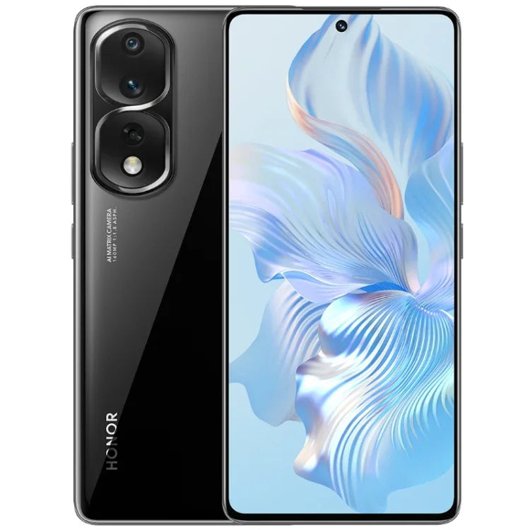 กล้องหลังสามตัว, สแกนลายนิ้วมือบนหน้าจอ, หน้าจอ 6.67 นิ้ว Magic UI 7.0 Qualcomm Snapdragon 8+ Gen1 Octa Core ความเร็วสูงสุด 3.0GHz, เครือข่าย: 5G, OTG, NFC, ไม่รองรับ Google Play, Honor 80 Pro Flat 5G, 12GB+256GB