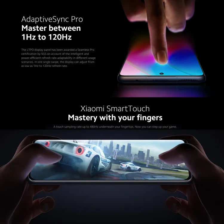 กล้องหลังสามตัว, สแกนใบหน้าและสแกนลายนิ้วมือบนหน้าจอ, แบตเตอรี่ 4600mAh, หน้าจอ 6.73 นิ้ว MIUI 13 / Android 12 Snapdragon 8 Gen 1 Octa Core ความเร็วสูงสุด 3.0GHz, เครือข่าย: 5G, NFC, Xiaomi 12 Pro เวอร์ชันยุโรปทั่วโลก