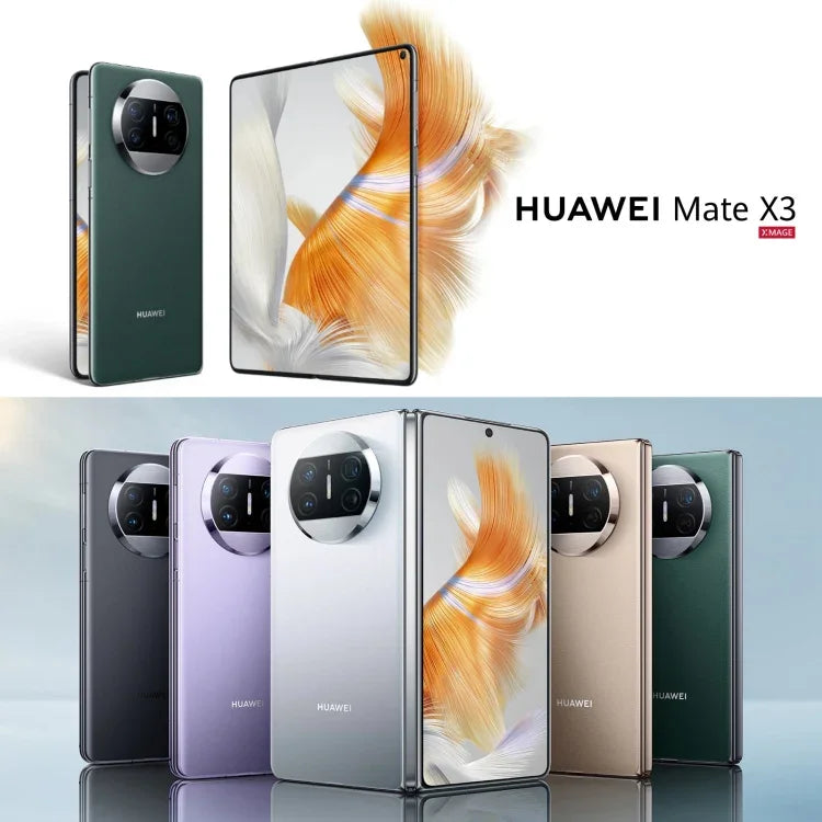 กล้องสามตัว, สแกนใบหน้าและสแกนลายนิ้วมือด้านข้าง, แบตเตอรี่ 5060mAh, หน้าจอ 7.85 นิ้ว + 6.4 นิ้ว, HarmonyOS 3.1 Snapdragon 8+ 4G Octa Core ความเร็วสูงสุด 3.2GHz, เครือข่าย: 4G, OTG, NFC, ไม่รองรับ Google Play, 1TB