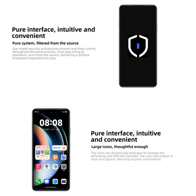 HUAWEI Enjoy 90, 8GB+128GB, สแกนลายนิ้วมือด้านข้าง, 6.67 นิ้ว HarmonyOS 6.0 Kirin 8000A, OTG, ไม่รองรับ Google Play, 8GB+128GB