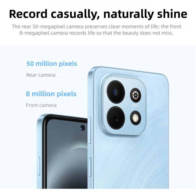HUAWEI Enjoy 90 Plus, 8GB+128GB, สแกนลายนิ้วมือด้านข้าง, 6.67 นิ้ว HarmonyOS 6.0 Kirin 8000, OTG, ไม่รองรับ Google Play, 8GB+128GB