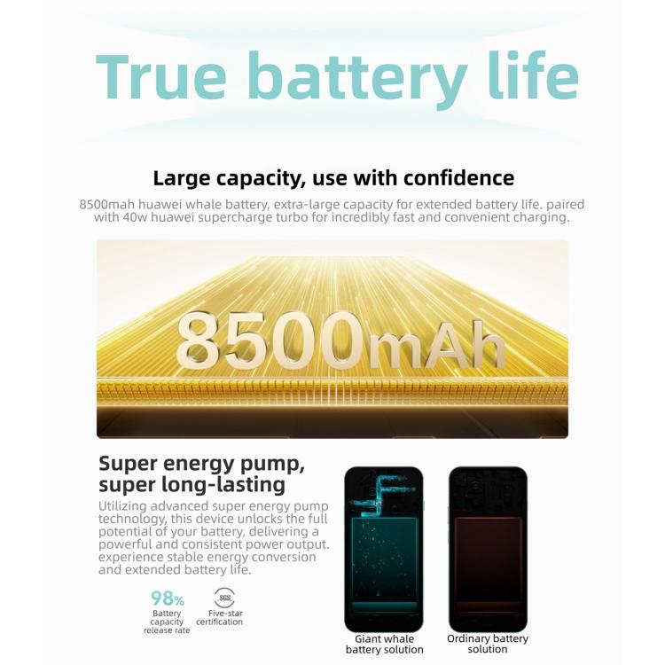 HUAWEI Enjoy 90 Pro Max, 8GB+128GB, สแกนลายนิ้วมือด้านข้าง, 6.84 นิ้ว HarmonyOS 6.0 Kirin 8000, OTG, ไม่รองรับ Google Play, 8GB+128GB