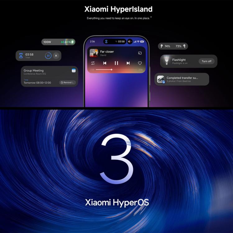 Xiaomi 17 Global, 12GB+256GB, สแกนลายนิ้วมืออัลตราโซนิก, 6.3 นิ้ว Xiaomi HyperOS 3 Snapdragon 8 Elite Gen 5 Octa Core, NFC, เครือข่าย: 5G, 12GB+256GB