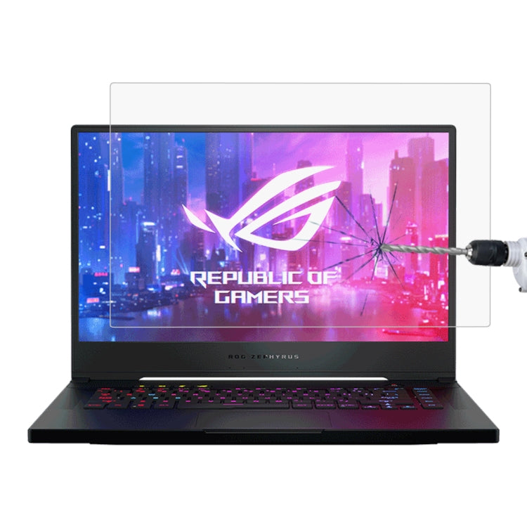 ฟิล์มกระจกนิรภัยป้องกันหน้าจอ HD สำหรับ ASUS ROG Zephyrus M GU502 15.6 นิ้ว, สำหรับ ASUS ROG Zephyrus M 15.6 นิ้ว