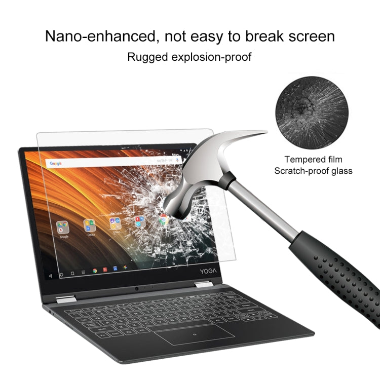 ฟิล์มกระจกนิรภัยเต็มจอความแข็งผิว 9H 0.4mm สำหรับ Lenovo YOGA A12, Yoga A12