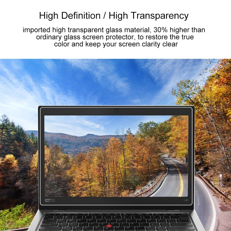 ฟิล์มกระจกนิรภัยเต็มจอความแข็ง 9H หนา 0.4 มม. สำหรับ Lenovo ThinkPad L380 13.3 นิ้ว, Lenovo L380