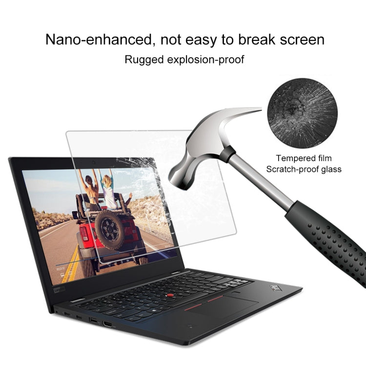 ฟิล์มกระจกนิรภัยเต็มจอความแข็งผิว 9H 0.4mm สำหรับ Lenovo ThinkPad L380 Yoga 13.3 นิ้ว, L380 Yoga