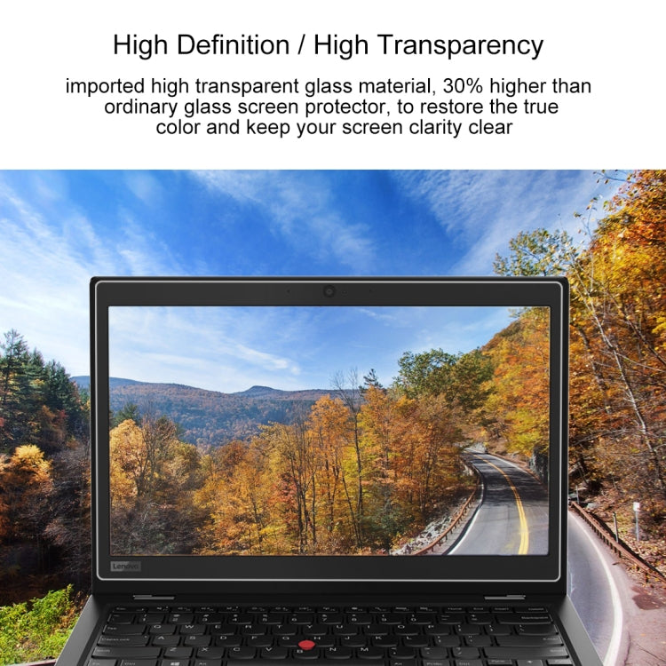 ฟิล์มกระจกนิรภัยเต็มจอความแข็งผิว 9H 0.4mm สำหรับ Lenovo ThinkPad L380 Yoga 13.3 นิ้ว, L380 Yoga