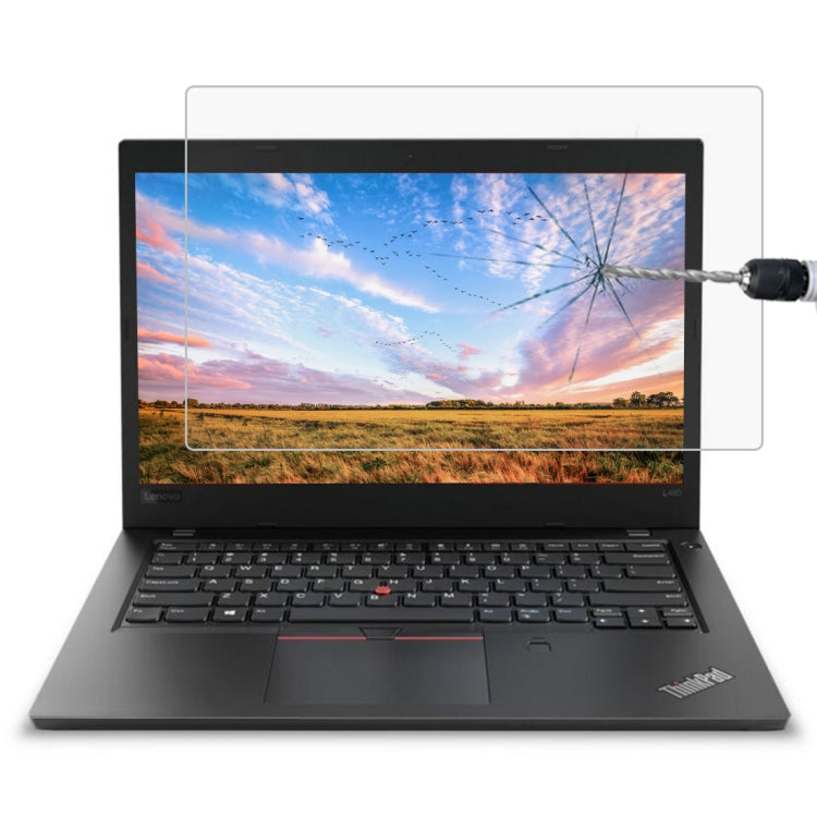 ฟิล์มกระจกนิรภัยเต็มจอความแข็งผิว 9H 0.4mm สำหรับ Lenovo ThinkPad L480 14 นิ้ว, Lenovo L480