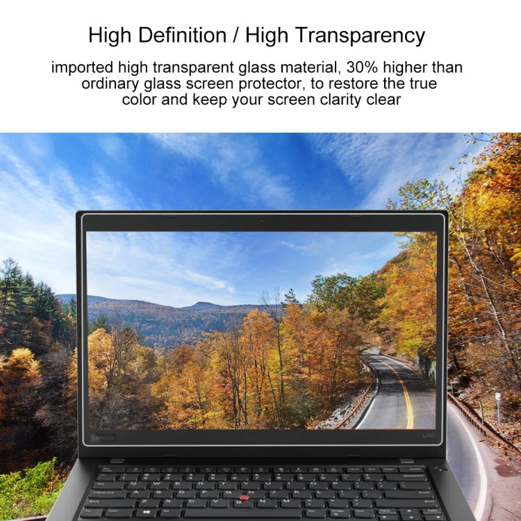 ฟิล์มกระจกนิรภัยเต็มจอความแข็งผิว 9H 0.4mm สำหรับ Lenovo ThinkPad L480 14 นิ้ว, Lenovo L480