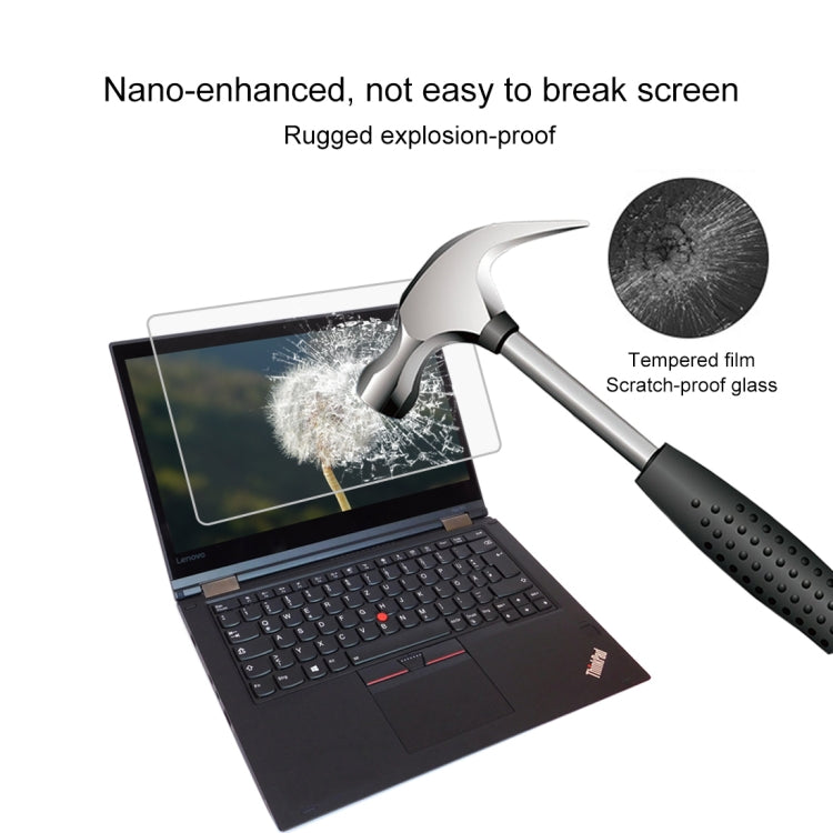 ฟิล์มกระจกนิรภัยเต็มจอความแข็งผิว 9H 0.4mm สำหรับ Lenovo ThinkPad Yoga 370 13.3 นิ้ว, Yoga 370