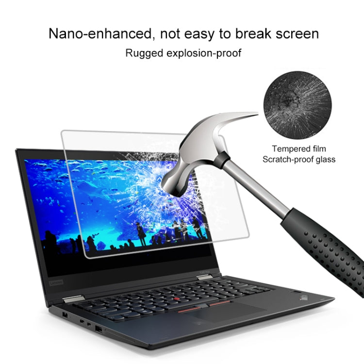 ฟิล์มกระจกนิรภัยเต็มจอความแข็งผิว 9H 0.4mm สำหรับ Lenovo ThinkPad X380 Yoga 13.3 นิ้ว, X380 Yoga