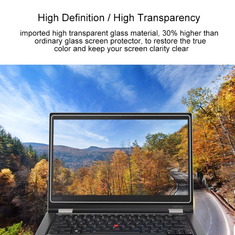 ฟิล์มกระจกนิรภัยเต็มจอความแข็งผิว 9H 0.4mm สำหรับ Lenovo ThinkPad X380 Yoga 13.3 นิ้ว, X380 Yoga