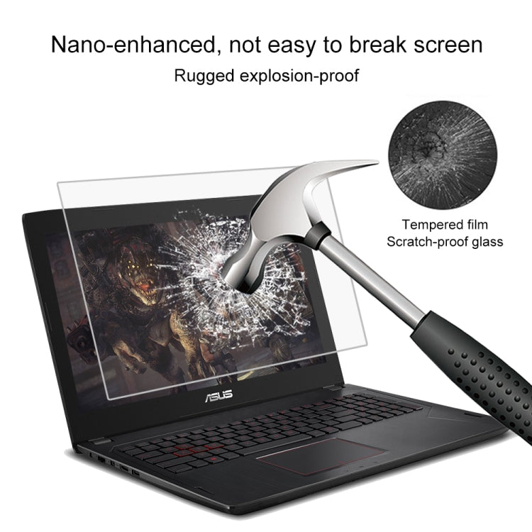 ฟิล์มกระจกนิรภัยป้องกันหน้าจอ HD สำหรับ ASUS FX502VM 15.6 นิ้ว, สำหรับ ASUS FX502VM 15.6 นิ้ว