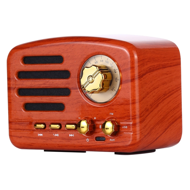 ลำโพงวิทยุ HiFi Bluetooth สไตล์เรโทร Angel MA-1500 พร้อมไฟ LED สี รองรับ USB & FM & AUX 3.5 มม.