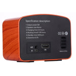 ลำโพงวิทยุ HiFi Bluetooth สไตล์เรโทร Angel MA-1500 พร้อมไฟ LED สี รองรับ USB & FM & AUX 3.5 มม.