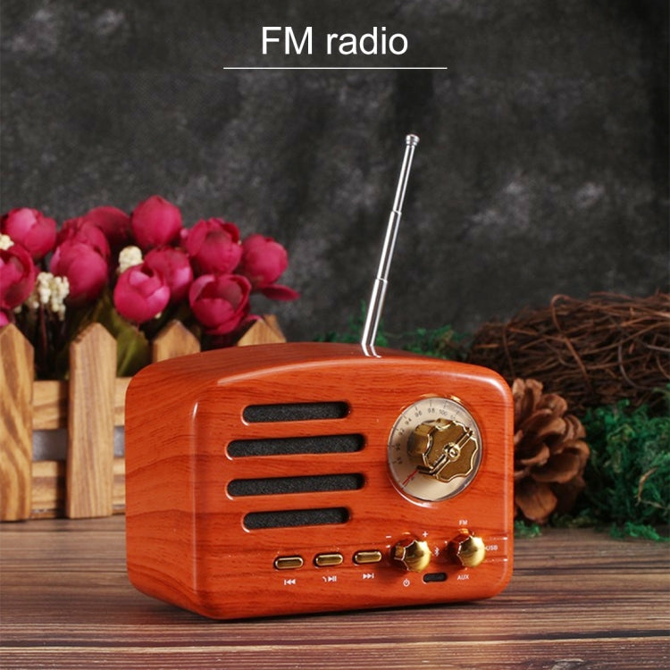 ลำโพงวิทยุ HiFi Bluetooth สไตล์เรโทร Angel MA-1500 พร้อมไฟ LED สี รองรับ USB & FM & AUX 3.5 มม.