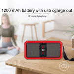 ลำโพงบลูทูธไร้สายแบบพกพา G36 DC 5V พร้อมฟังก์ชันโทรแบบแฮนด์ฟรี รองรับ USB, การ์ด TF, AUX 3.5 มม. และ FM, รุ่น G36