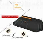 รองรับโทรแบบแฮนด์ฟรี การ์ด TF U-disk เสียง AUX และฟังก์ชัน FM