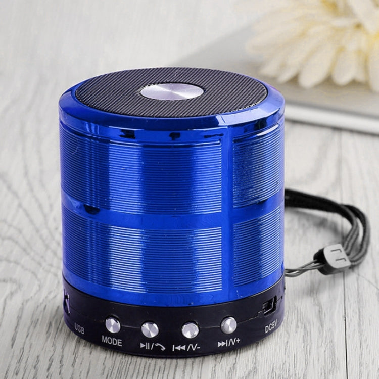 ลำโพงบลูทูธ WS-887 พร้อมสายคล้องคอ รองรับการโทรแบบแฮนด์ฟรี & FM & ยูดิสก์ & การ์ด TF & AUX