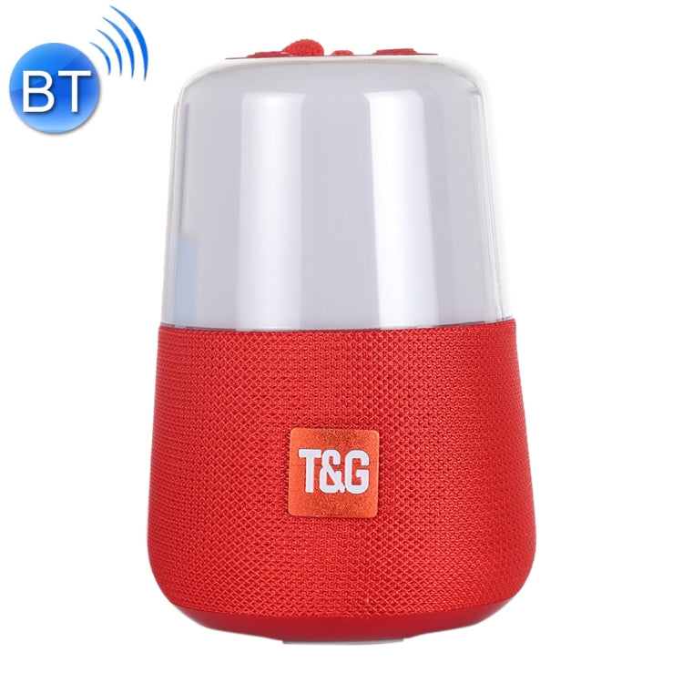 ลำโพงบลูทูธไร้สายสเตอริโอ T&G TG168 พร้อมหูจับ ไมโครโฟนในตัว รองรับไฟ LED กระพริบ & การ์ด TF & ยูดิสก์ & AUX IN & FM, TG168