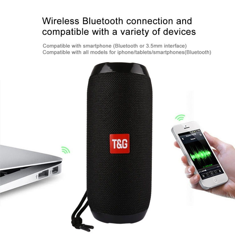 พร้อมไมโครโฟนในตัว รองรับการโทรแบบแฮนด์ฟรี & การ์ด TF & AUX IN & FM, ระยะบลูทูธ: 10 เมตร, TG117, TG1127