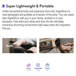 Hyperdrum ชุดกลองเสมือนจริงแบบสัมผัสอัจฉริยะ เครื่องดนตรีพกพา, Hyperdrum ชุดกลองเสมือนจริงแบบสัมผัส