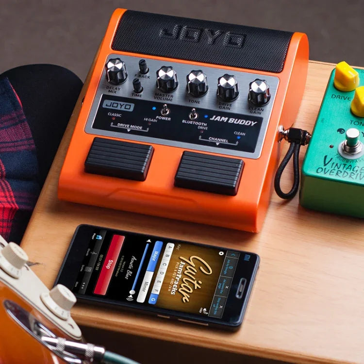 JOYO JAM BUDDY ลำโพงกีตาร์ขนาดเล็กบลูทูธ 4.0 สองช่องพร้อมเอฟเฟกต์และชาร์จไฟ