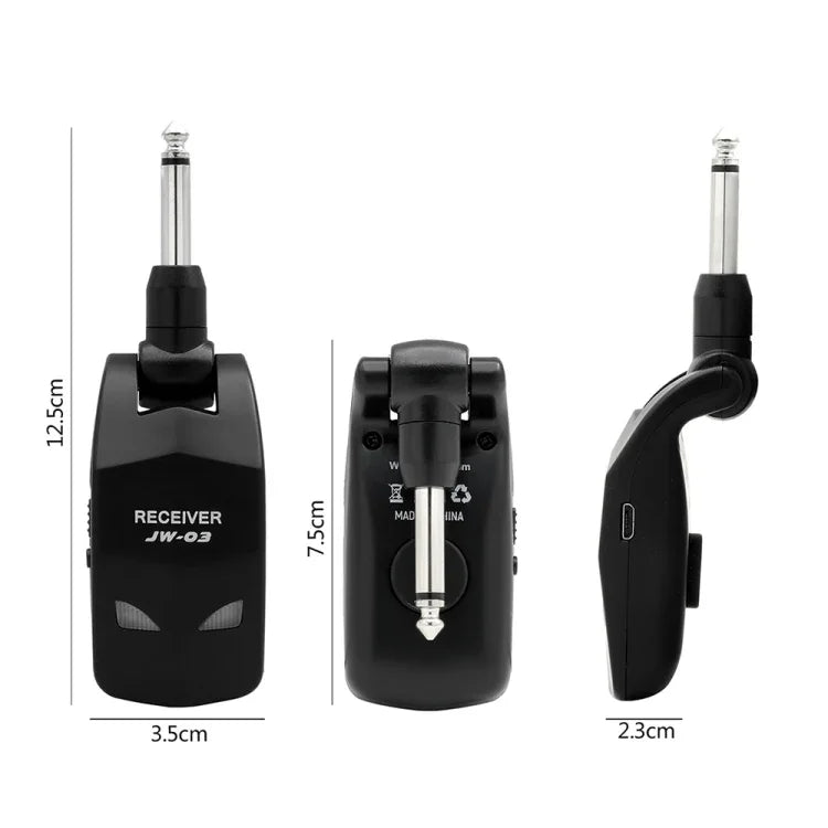 ตัวส่งสัญญาณกีตาร์ไฟฟ้าดิจิทัลไร้สาย JOYO JW-03 2.4G พร้อมตัวรับสัญญาณ, JW-03