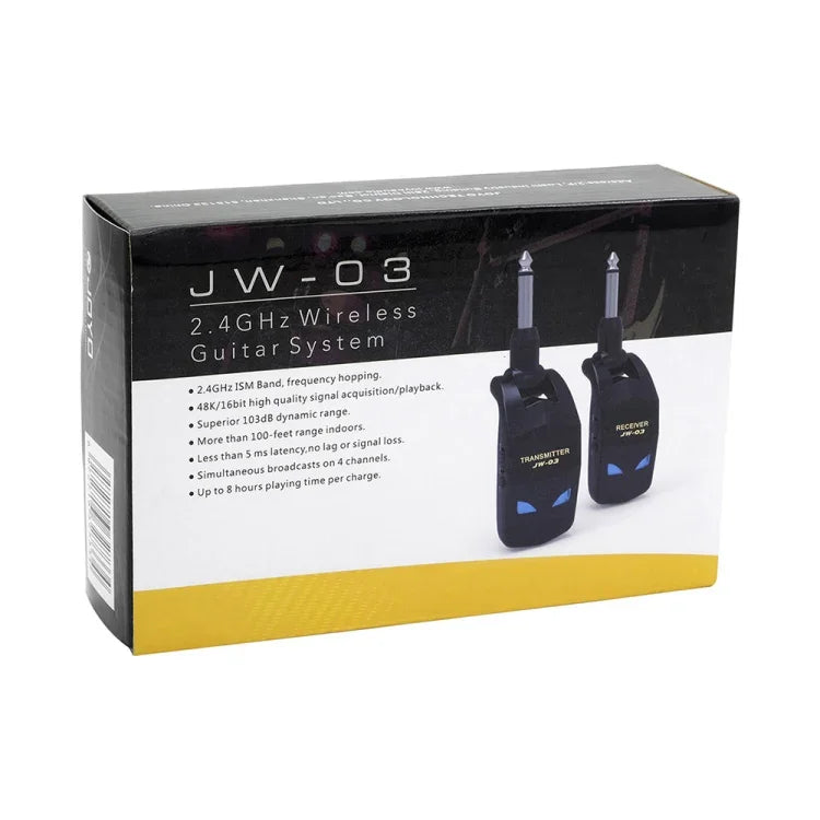 ตัวส่งสัญญาณกีตาร์ไฟฟ้าดิจิทัลไร้สาย JOYO JW-03 2.4G พร้อมตัวรับสัญญาณ, JW-03