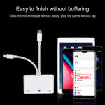 NK-107 Pro อะแดปเตอร์ 3 in 1 USB-C / Type-C + 8 Pin ตัวผู้ เป็น USB + RJ45 + 8 Pin ชาร์จตัวเมีย, NK-107 Pro