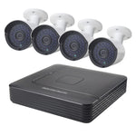 A4B2 ชุดกล้อง IP แบบกระบอก 4 ช่อง พร้อม NVR รองรับการมองเห็นกลางคืน / ตรวจจับการเคลื่อนไหว ระยะ IR: 20 ม., A4B2/ชุด 720P, A4B2/ชุด 1080P, A4B2/ชุด 960P