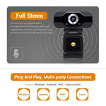 เว็บแคม ESCAM PVR006 HD 1080P USB2.0 พร้อมไมโครโฟนสำหรับพีซี, PVR006