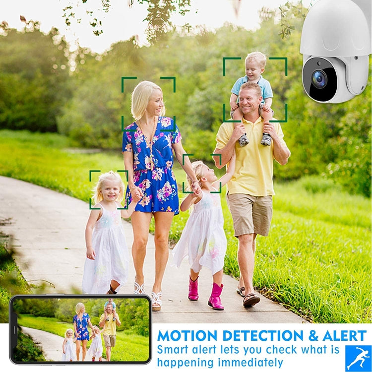 Tuya QX45 กล้อง IP ไร้สาย 2.4G กันน้ำ IP65 Full HD 1080P รองรับการตรวจจับการเคลื่อนไหว & เสียงสองทาง & การมองเห็นกลางคืน & การ์ด TF, ปลั๊ก AU, รองรับการตรวจจับการเคลื่อนไหว