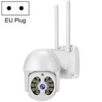 Tuya QX56 กล้อง IP ไร้สาย 2.4G กันน้ำ IP66 ความละเอียด 3 ล้านพิกเซล รองรับ Amazon Alexa & Google Home & การตรวจจับการเคลื่อนไหว & เสียงสองทาง & การมองเห็นกลางคืนสีเต็มรูปแบบ & การ์ด TF, ปลั๊ก EU, รองรับ Amazon Alexa & Google Home