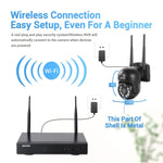กล้องโดมไร้สาย 8 ช่อง ความละเอียด 3 ล้านพิกเซล ESCAM WNK618 ระบบรักษาความปลอดภัย NVR HD รองรับการตรวจจับการเคลื่อนไหว เสียงสองทาง อินฟราเรดกลางคืนสีเต็ม และการ์ด TF ปลั๊กยุโรป, WNK618