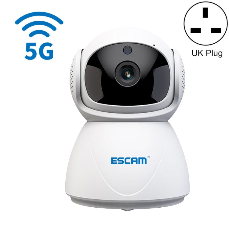 ESCAM PT201 กล้องวงจรปิด IP WiFi สองย่านความถี่ ความละเอียด HD 1080P รองรับการมองเห็นในที่มืด / ตรวจจับการเคลื่อนไหว / ติดตามอัตโนมัติ / การ์ด TF / เสียงสองทาง, ปลั๊ก EU, PT201