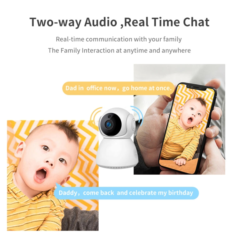 กล้อง IP WiFi หมุนก้มเงย ความละเอียด 3.0MP รุ่น YT24 V380 รองรับการ์ด TF, สื่อสารสองทาง, ตรวจจับการเคลื่อนไหว และกล้องมองกลางคืน
