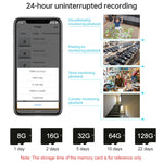 กล้อง IP WiFi หมุนก้มเงย ความละเอียด 3.0MP รุ่น YT24 V380 รองรับการ์ด TF, สื่อสารสองทาง, ตรวจจับการเคลื่อนไหว และกล้องมองกลางคืน