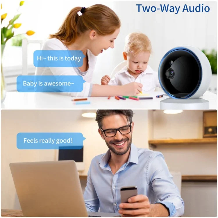 กล้อง IP WiFi หมุนรอบ 360 องศา ความละเอียด 3.0MP รุ่น YT50-2 รองรับการ์ด TF, สื่อสารสองทาง, ตรวจจับการเคลื่อนไหว และกล้องมองกลางคืน
