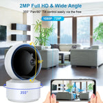 กล้อง IP WiFi หมุนรอบ 360 องศา ความละเอียด 3.0MP รุ่น YT50-2 รองรับการ์ด TF, สื่อสารสองทาง, ตรวจจับการเคลื่อนไหว และกล้องมองกลางคืน