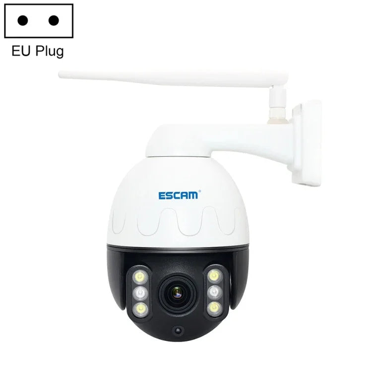 กล้อง IP กันน้ำ ESCAM Q5068 H.265 5MP Pan / Tilt / ซูม 4X WiFi รองรับ ONVIF สองทางพูดคุย & กล้องกลางคืน, ปลั๊ก AU, ปลั๊ก UK, ปลั๊ก US, ปลั๊ก EU, ปลั๊ก AU