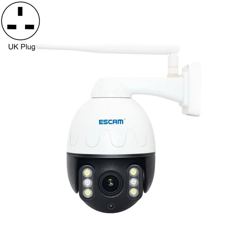 กล้อง IP กันน้ำ ESCAM Q5068 H.265 5MP Pan / Tilt / ซูม 4X WiFi รองรับ ONVIF สองทางพูดคุย & กล้องกลางคืน, ปลั๊ก AU, ปลั๊ก UK, ปลั๊ก US, ปลั๊ก EU, ปลั๊ก AU