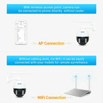 กล้อง IP กันน้ำ ESCAM Q5068 H.265 5MP Pan / Tilt / ซูม 4X WiFi รองรับ ONVIF สองทางพูดคุย & กล้องกลางคืน, ปลั๊ก AU, ปลั๊ก UK, ปลั๊ก US, ปลั๊ก EU, ปลั๊ก AU