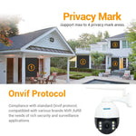กล้อง IP กันน้ำ ESCAM Q5068 H.265 5MP Pan / Tilt / ซูม 4X WiFi รองรับ ONVIF สองทางพูดคุย & กล้องกลางคืน, ปลั๊ก AU, ปลั๊ก UK, ปลั๊ก US, ปลั๊ก EU, ปลั๊ก AU