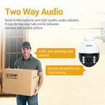 กล้อง IP กันน้ำ ESCAM Q5068 H.265 5MP Pan / Tilt / ซูม 4X WiFi รองรับ ONVIF สองทางพูดคุย & กล้องกลางคืน, ปลั๊ก AU, ปลั๊ก UK, ปลั๊ก US, ปลั๊ก EU, ปลั๊ก AU